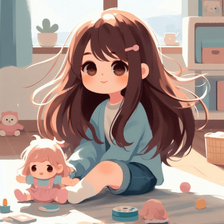 _ce5d13f4-758a-42a7-86ca-b7f1a1e1d782_cleanup Chapter illustration: Carolina plays on her bedroom floor with a doll.